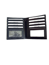 Load image into Gallery viewer, SEDONA® Men's RFID Blocking Full Grain Leather Hipster Wallet - 14 Card Slots, Dual Zipper Pockets & 2 ID Windows