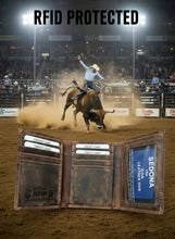 Load image into Gallery viewer, SEDONA® Cowboy's Classic Trifold Leather Wallet with RFID Blocking