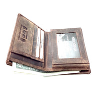 Load image into Gallery viewer, L-Fold Wallet with two cash compartments 2 Windows
