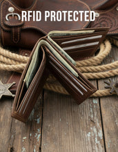 Load image into Gallery viewer, SEDONA® Premium Buffalo Leather Dual Billfold Wallet with 12 card slots
