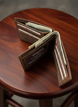 Load image into Gallery viewer, SEDONA® Premium Buffalo Leather Dual Billfold Wallet with 12 card slots