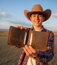 Load image into Gallery viewer, SEDONA® Minimalist Bifold Wallet in Buffalo Leather