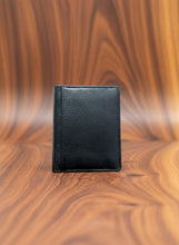 Load image into Gallery viewer, SEDONA® Premium Full-Grain Leather Business Card Holder - High-Capacity Gusseted Wallet with 4 Credit Card Slots, Slim Pocket Organizer for Men and Women, Classic Black
