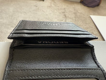 Load image into Gallery viewer, SEDONA® Premium Full-Grain Leather Business Card Holder - High-Capacity Gusseted Wallet with 4 Credit Card Slots, Slim Pocket Organizer for Men and Women, Classic Black