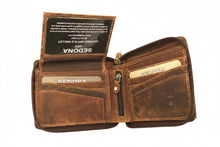 Load image into Gallery viewer, SEDONA® All around Zipper Wallet in Vintage Leather