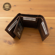Load image into Gallery viewer, SEDONA® Rugged Buffalo Leather 12-Slot Trifold Wallet