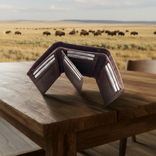 Load image into Gallery viewer, SEDONA® Buffalo Leather Trifold Wallet with 12 Card Slots