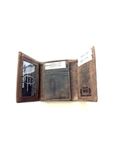 Load image into Gallery viewer, SEDONA Buffalo leather Trifold Wallet with 9 Card slots