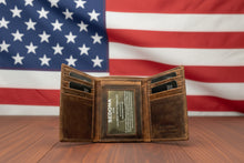 Load image into Gallery viewer, SEDONA Premium Genuine Buffalo Leather Trifold Wallet 8 card slots
