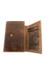 Load image into Gallery viewer, SEDONA® Women's Leather Trifold Wallet - 9 Card Slots, 2 ID Windows, Snap Closure