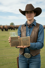 Load image into Gallery viewer, SEDONA® Vintage Buffalo Leather RFID Blocking Bifold Wallet with Pullout ID Window