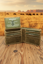 Load image into Gallery viewer, SEDONA® Vintage Buffalo Leather RFID Blocking Bifold Wallet with Pullout ID Window