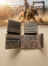 Load image into Gallery viewer, SEDONA® Classic Buffalo Leatther Bifold Wallet with Velcro Closure