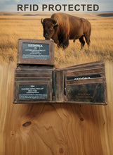 Load image into Gallery viewer, SEDONA® Buffalo Leather Bifold Wallet with 2 ID Windows
