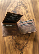 Load image into Gallery viewer, SEDONA® Buffalo Leather Bifold Wallet with 16 slots and RFID Protected