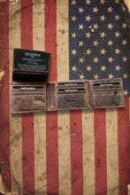 Load image into Gallery viewer, SEDONA® Vintage Buffalo Leather Wallet – High-Capacity 16 Card Bifold with Dual Flip ID & RFID Protection