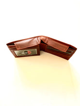 Load image into Gallery viewer, SEDONA® Bifold Leather wallet with Hidden Cash Compartment