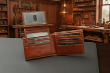 Load image into Gallery viewer, Bifold Leather Wallet with Pullout License holder