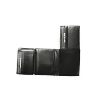 Load image into Gallery viewer, SEDONA® Slim Leather L-Fold Wallet with 18 Card Slots & License Window - Black Lambskin