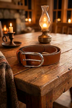 Load image into Gallery viewer, Full-grain Leather Men's Belt (Fits Size 38 to 40) – Handmade Everyday Accessory