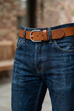Load image into Gallery viewer, Full-grain Leather Men's Belt (Fits Size 42 to 44) – Handmade Everyday Accessory