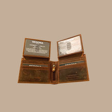 Load image into Gallery viewer, SEDONA® Vintage Leather Bifold Wallet with 2 flaps