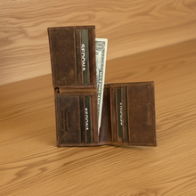Load image into Gallery viewer, SEDONA® Antique Buffalo Leather L-Shaped Wallet with ID Window and Cash Pocket