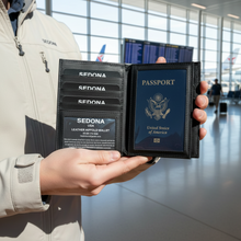 Load image into Gallery viewer, SEDONA® Passport Travel Wallet with RFID Security