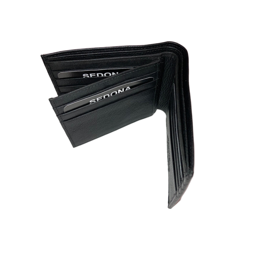 SEDONA® Leather Bifold Wallet with Center Flap – SEDONA