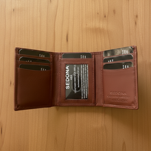 Load image into Gallery viewer, SEDONA® Trifold Wallet with zipper in cash compartment