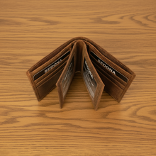 Load image into Gallery viewer, SEDONA® Leather Bifold Wallet 2 flaps 3 id windows