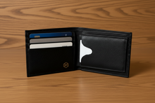 Load image into Gallery viewer, SEDONA® Men's Full Grain Cowhide Leather Bifold Wallet with Pullout Center Flap, 7 Card Slots & Cash Compartment, Black