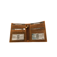Load image into Gallery viewer, SEDONA® Leather Hipster Wallet 2 windows zipper