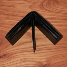 Load image into Gallery viewer, SEDONA® Men's Full Grain Leather Slim Bifold Wallet – 9 Card Slots, Divided Cash Pocket, & Internal Flap ID Window, Minimalist Front Pocket Design
