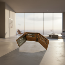 Load image into Gallery viewer, SEDONA® Leather Wallet with zipper in cash compartment