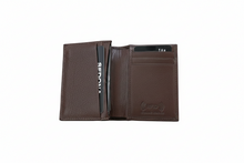 Load image into Gallery viewer, SEDONA® Brown Genuine Leather Business Card Holder for Men & Women – RFID Blocking Card Case Wallet with Expandable Gusset & Exterior ID Window (