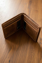Load image into Gallery viewer, SEDONA® Mens Buffalo Leather Bifold Wallet with Horizontal Card Slots & RFID Blocking