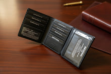 Load image into Gallery viewer, SEDONA® High-Capacity Leather Hipster Wallet: 18 Card Slots + Large Picture Window