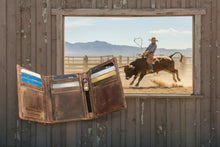 Load image into Gallery viewer, SEDONA® Classic Buffalo Leather Trifold Wallet with Zippers