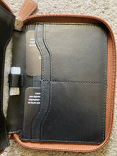 Load image into Gallery viewer, SEDONA® Leather Passport Wallet Case with all around zipper