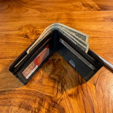 Load image into Gallery viewer, Bifold Wallet with pull strap
