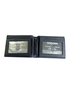 SEDONA® RFID Bifold Wallet with Two Flaps 4 id windows