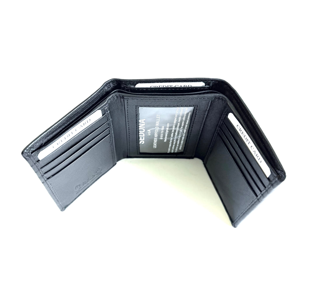 SEDONA® Cowhide Leather Trifold Wallet with RFID Protection