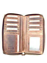 Load image into Gallery viewer, SEDONA® Women’s wallet with Double Zipper and RFID protection for Credit Cards
