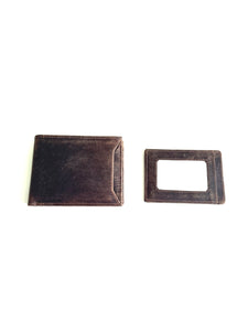 SEDONA® RFID Buffalo Leather Bifold Wallet with pull id/card case