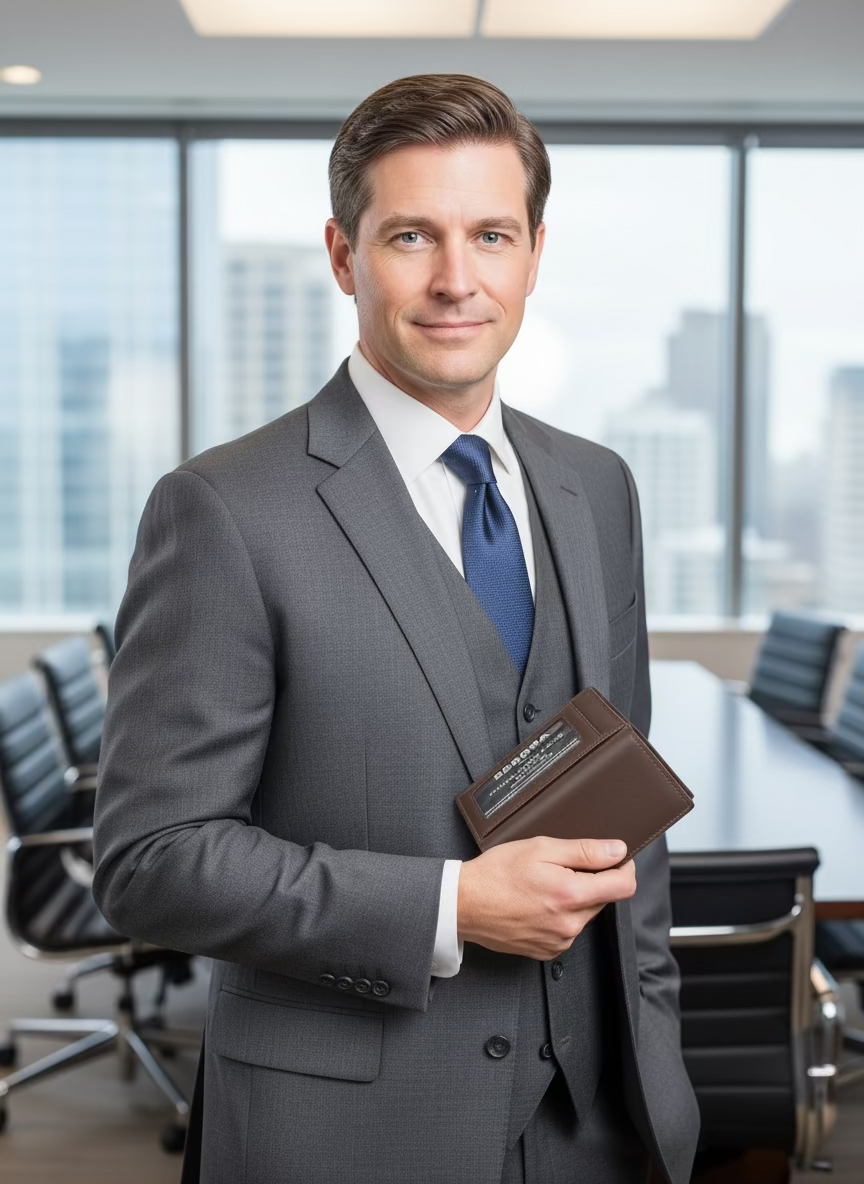 SEDONA® Minimalist Bifold Leather Wallet