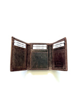 Load image into Gallery viewer, SEDONA® RFID Buffalo Leather Trifold Wallet with 12 Card Slots
