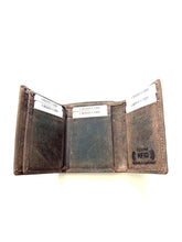 Load image into Gallery viewer, SEDONA Buffalo leather Trifold Wallet with 9 Card slots
