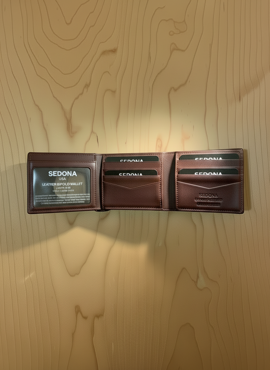 SEDONA® Cowhide Leather Wallet with Two ID Windows