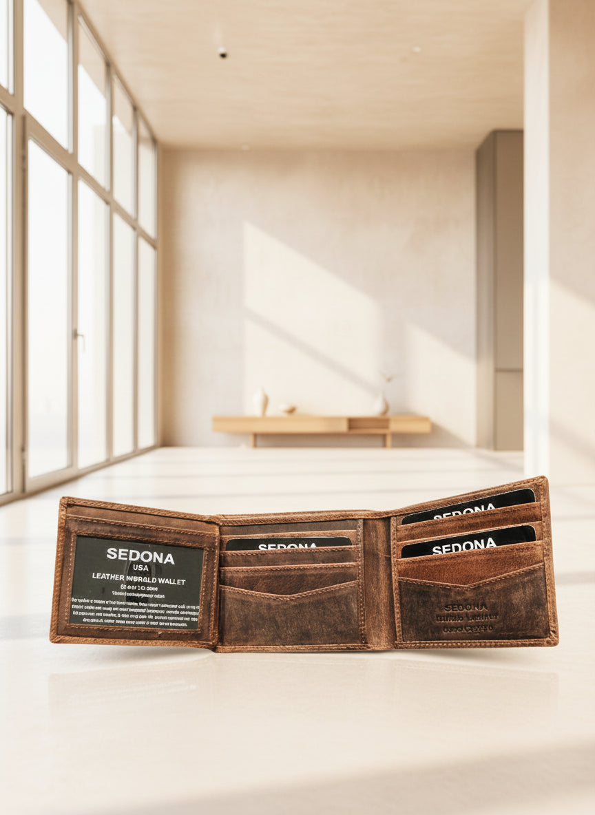 SEDONA® Buffalo Leather Bifold Wallet